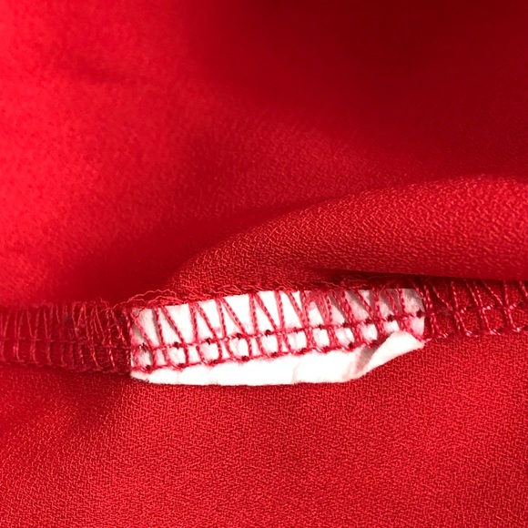 Pleione Red Flyaway Front Sleeveless Top M - Picture 4 of 6